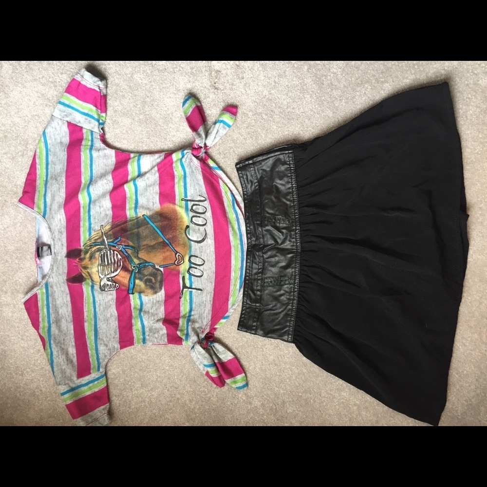 Girls Top and Skirt